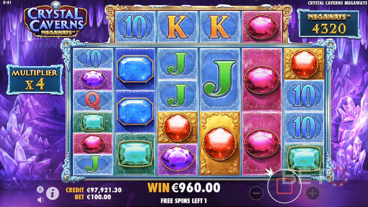 Crystal Cavern Megaways felülvizsgálata a BETO Slots által