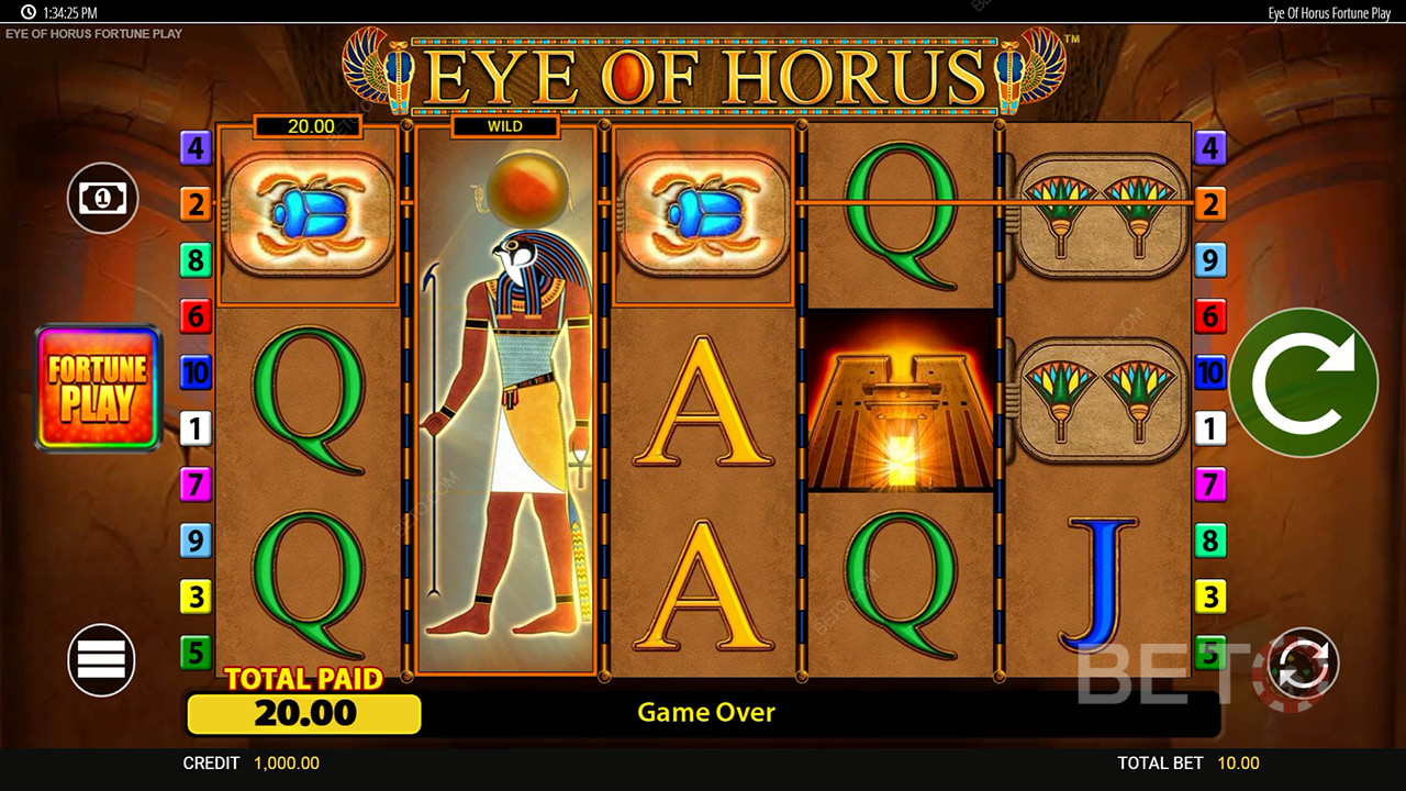 Eye of Horus Fortune Play felülvizsgálata BETO Slots által